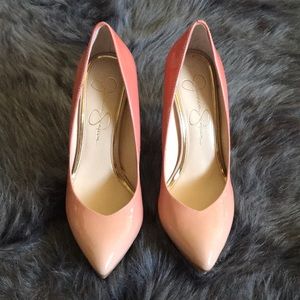 Ombré Peach Coral Heels Jessica Simpson Size 6.5